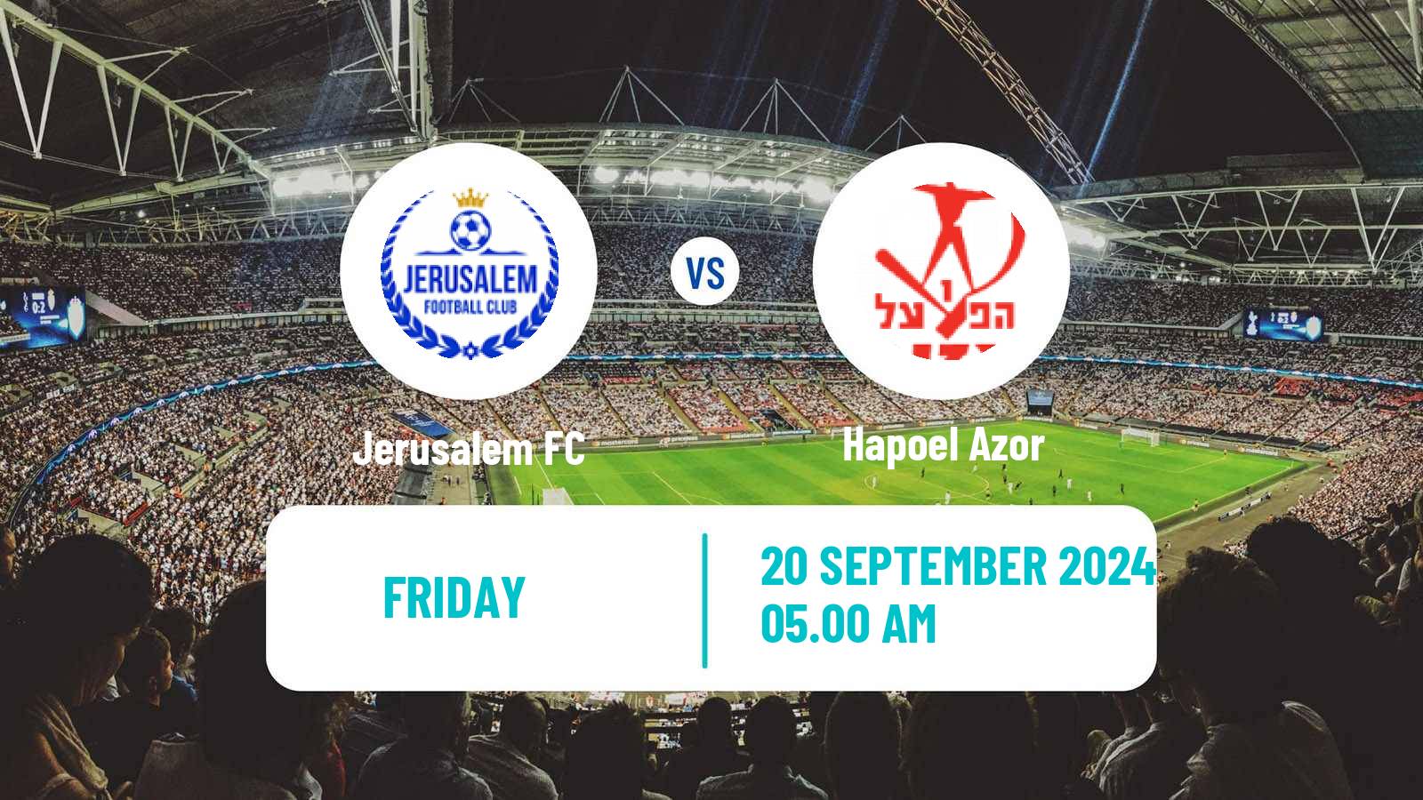 Soccer Israeli Liga Alef South Jerusalem FC - Hapoel Azor