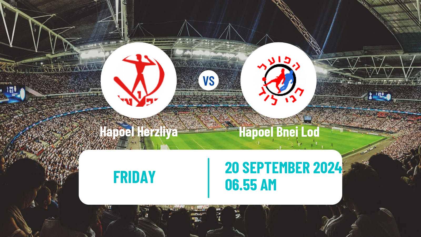 Soccer Israeli Liga Alef South Hapoel Herzliya - Hapoel Bnei Lod