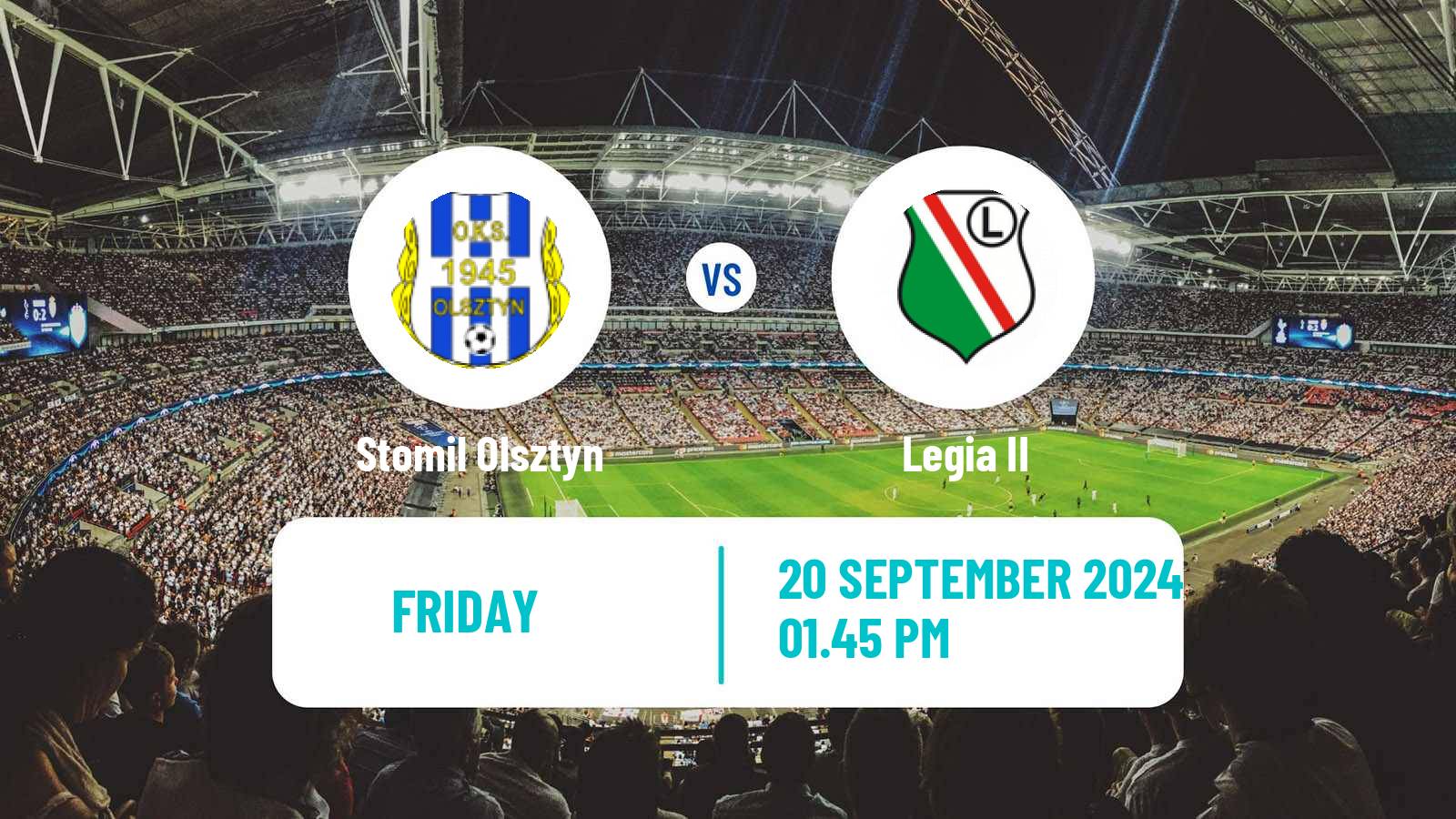 Soccer Polish Division 3 - Group I Stomil Olsztyn - Legia II