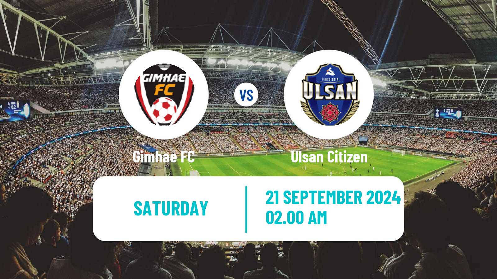 Soccer South Korean K3 League Gimhae - Ulsan Citizen