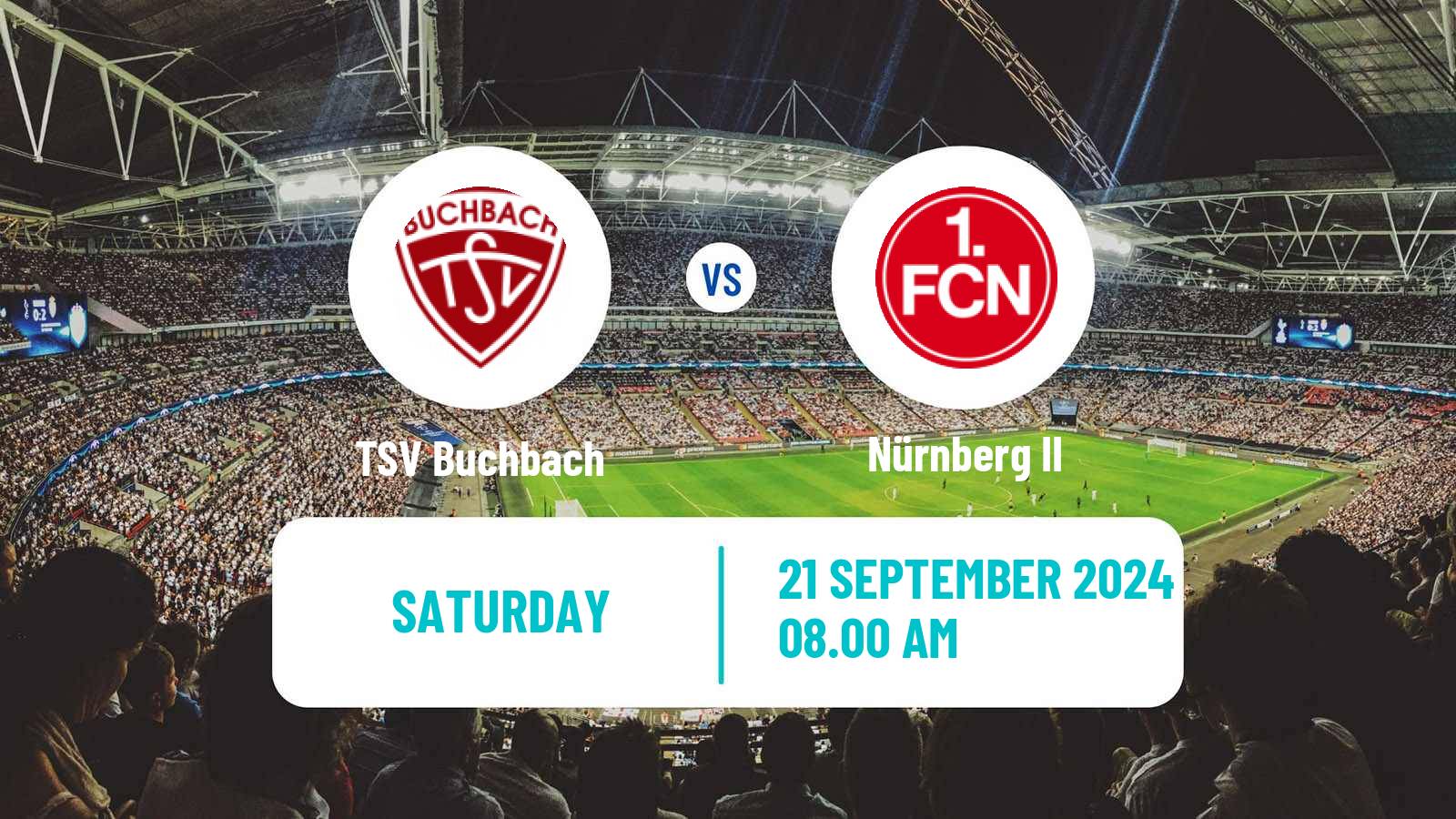 Soccer German Regionalliga Bayern Buchbach - Nürnberg II