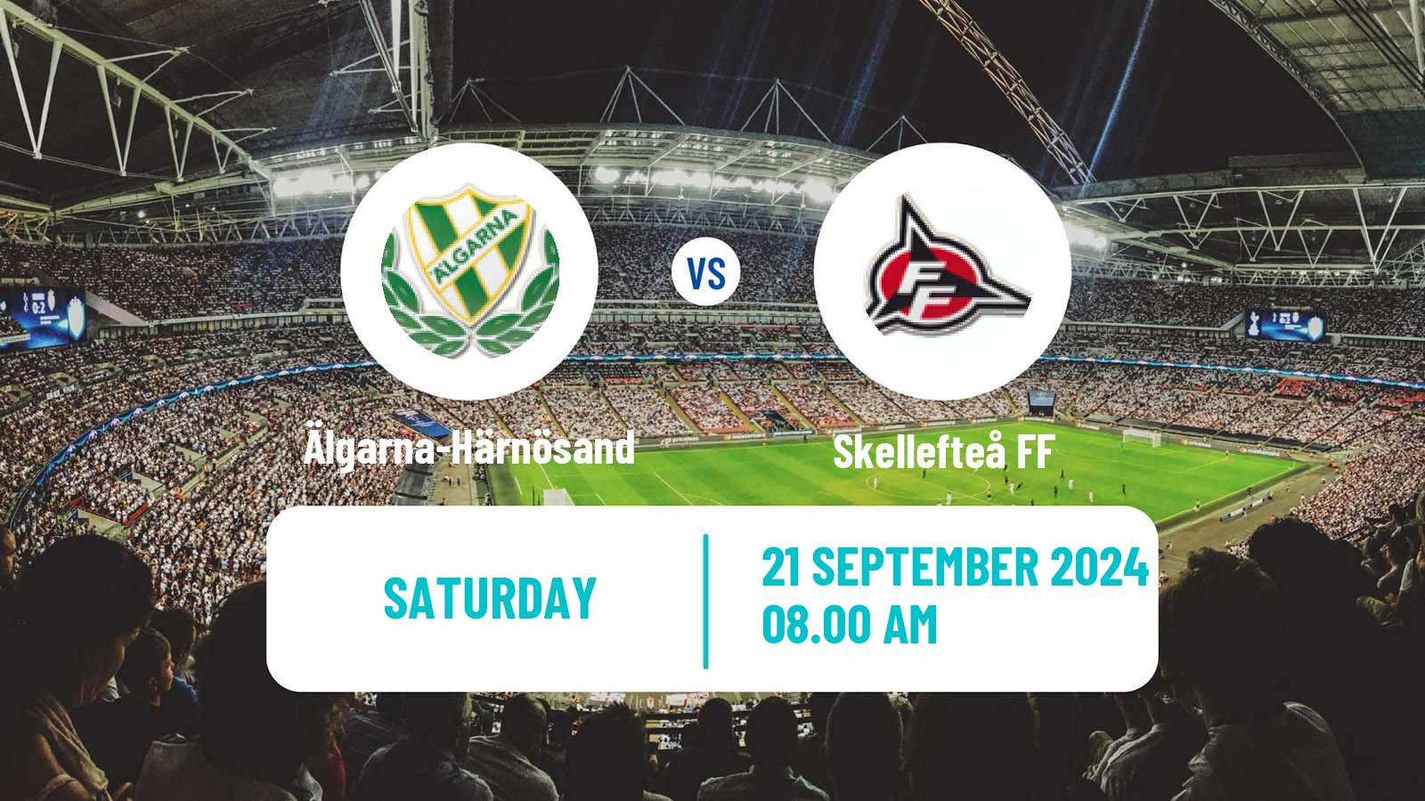 Soccer Swedish Division 2 - Norrland Älgarna-Härnösand - Skellefteå FF