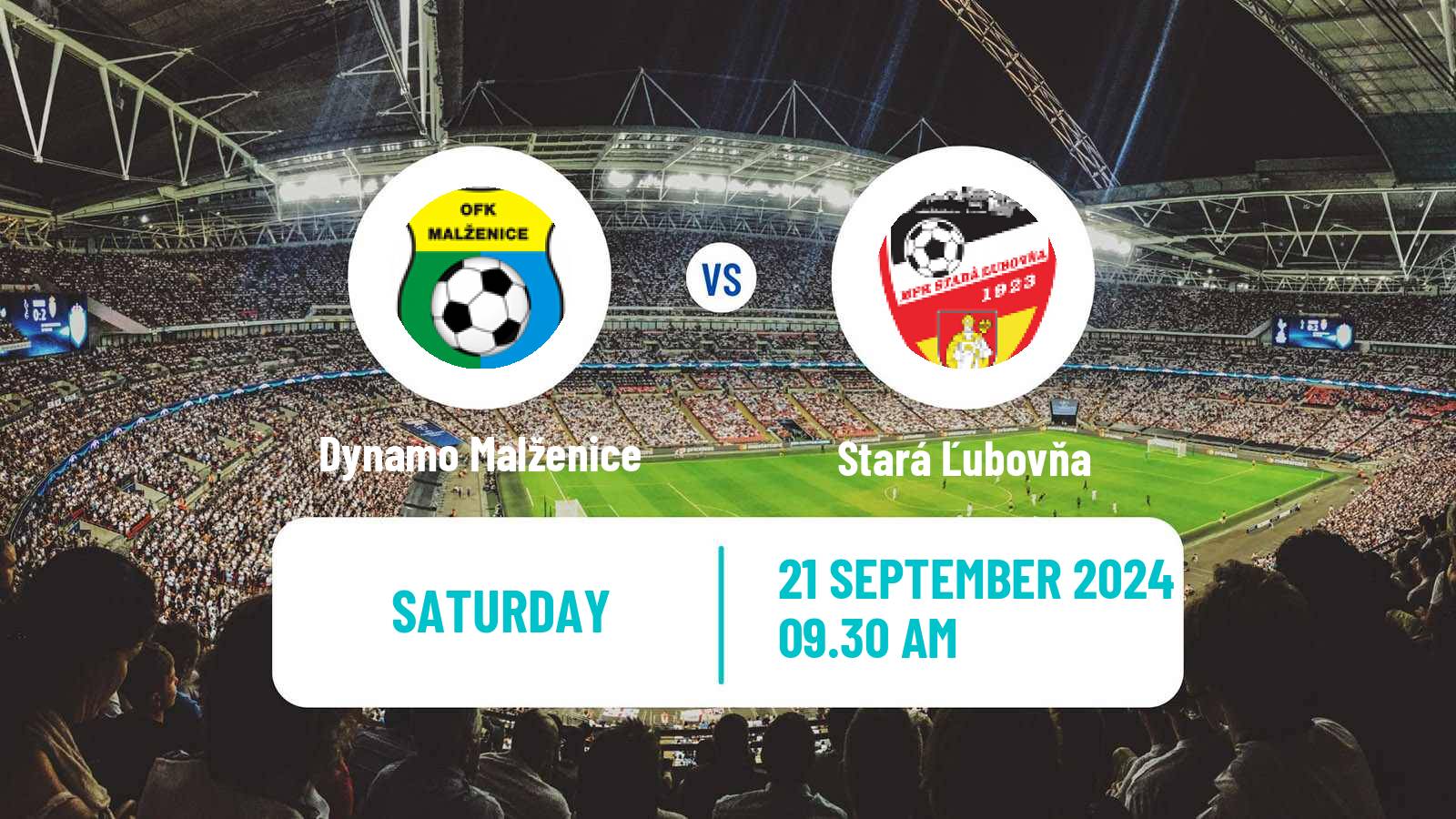 Soccer Slovak 2 Liga Dynamo Malženice - Stará Ľubovňa