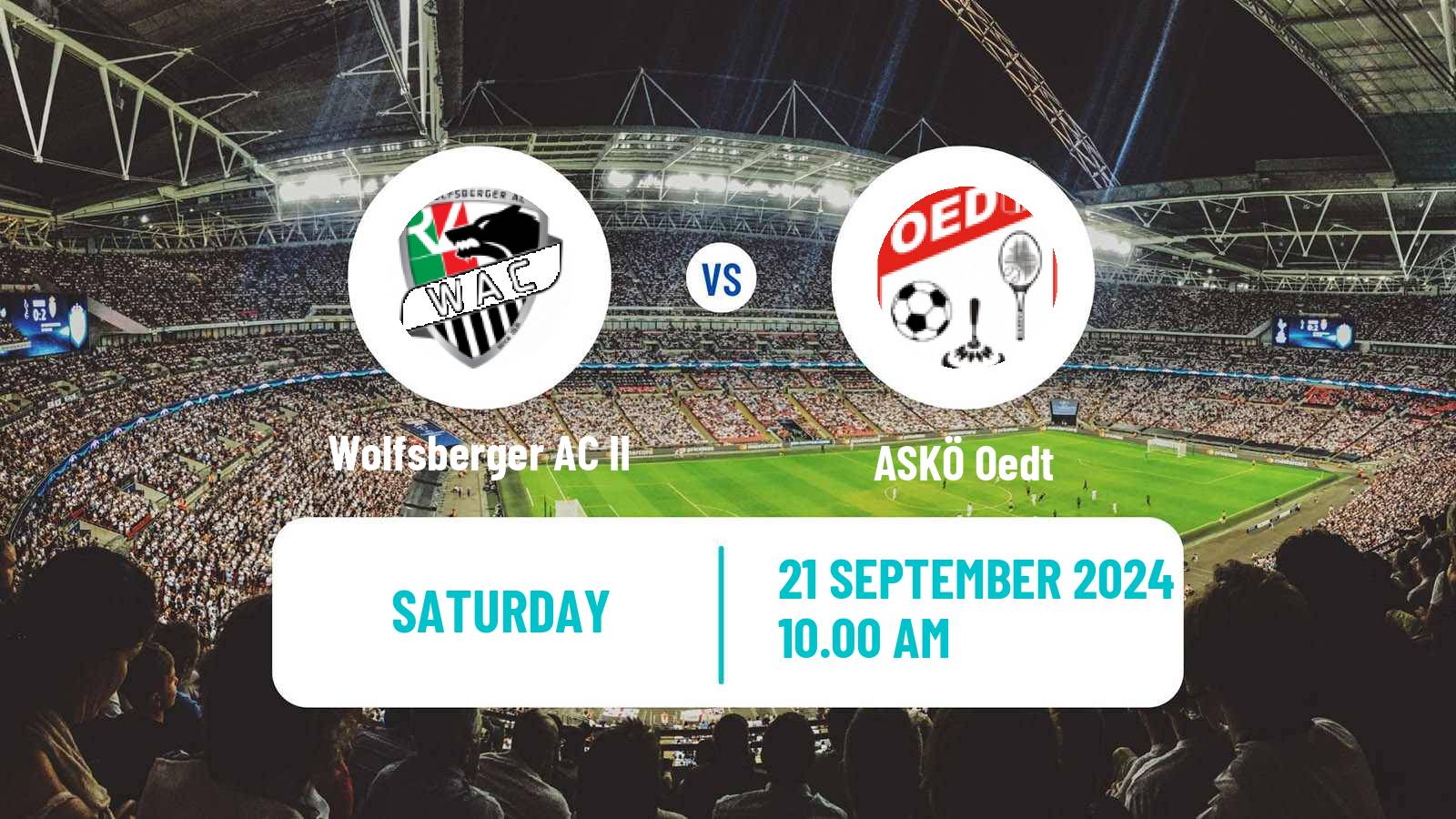 Soccer Austrian Regionalliga Central Wolfsberger AC II - ASKÖ Oedt