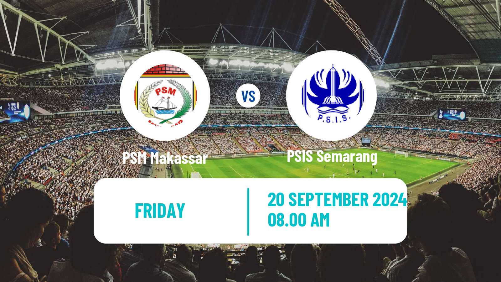 Soccer Indonesian Liga 1 PSM Makassar - PSIS Semarang