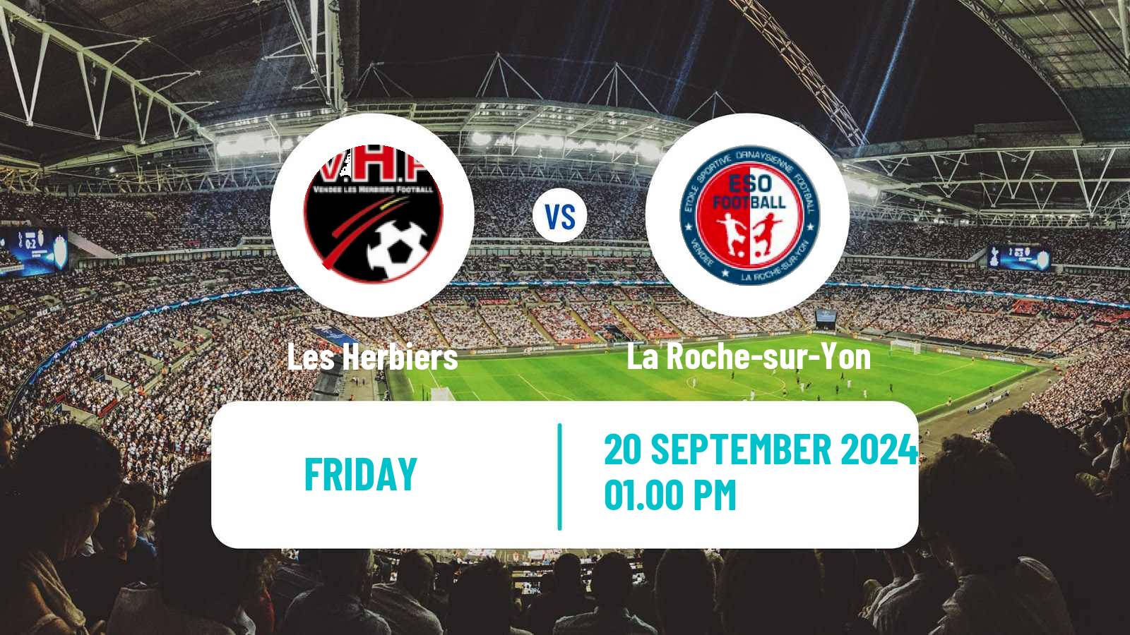 Soccer French National 2 - Group B Les Herbiers - La Roche-sur-Yon