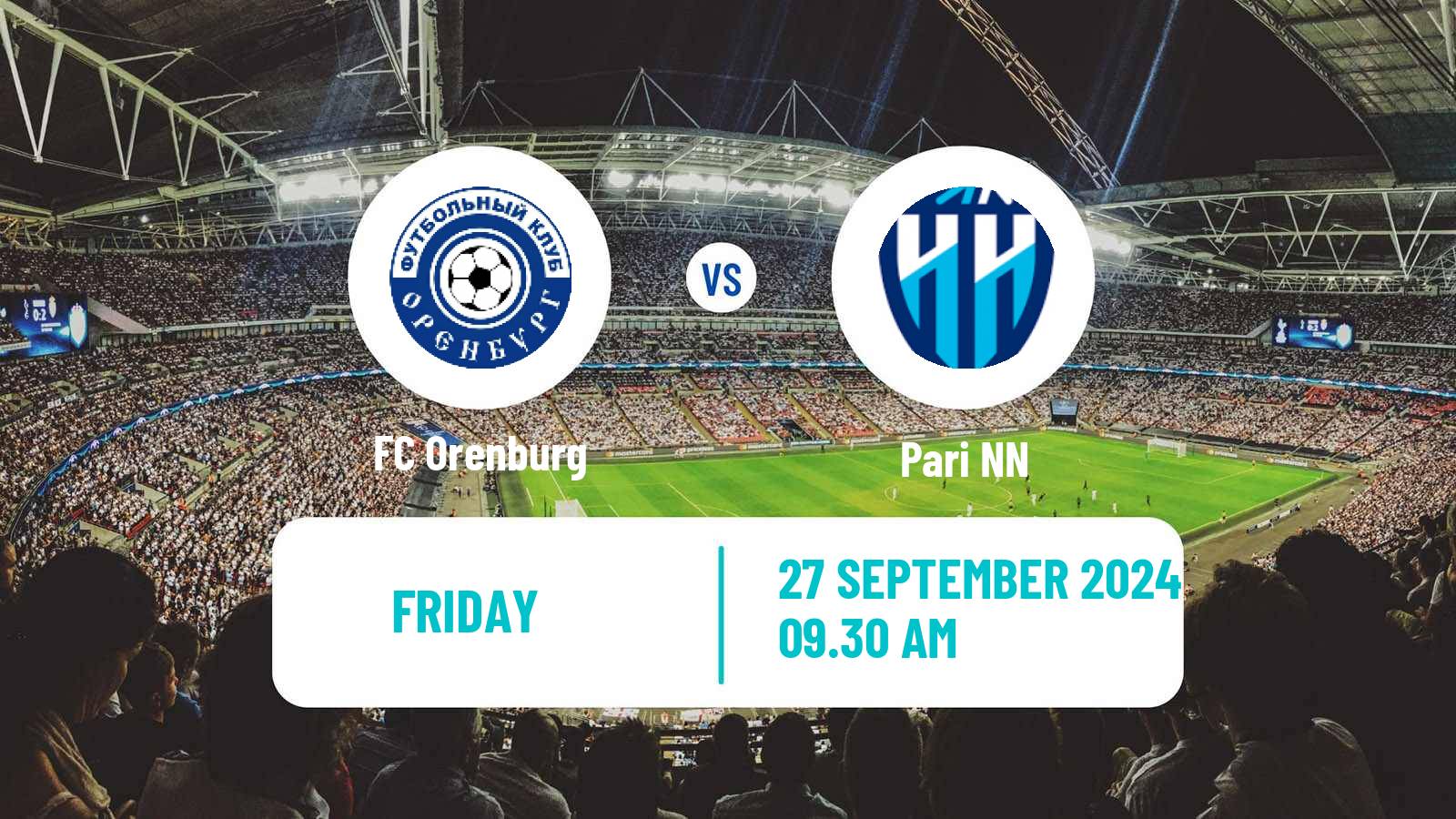 Soccer Russian Premier League Orenburg - Pari NN