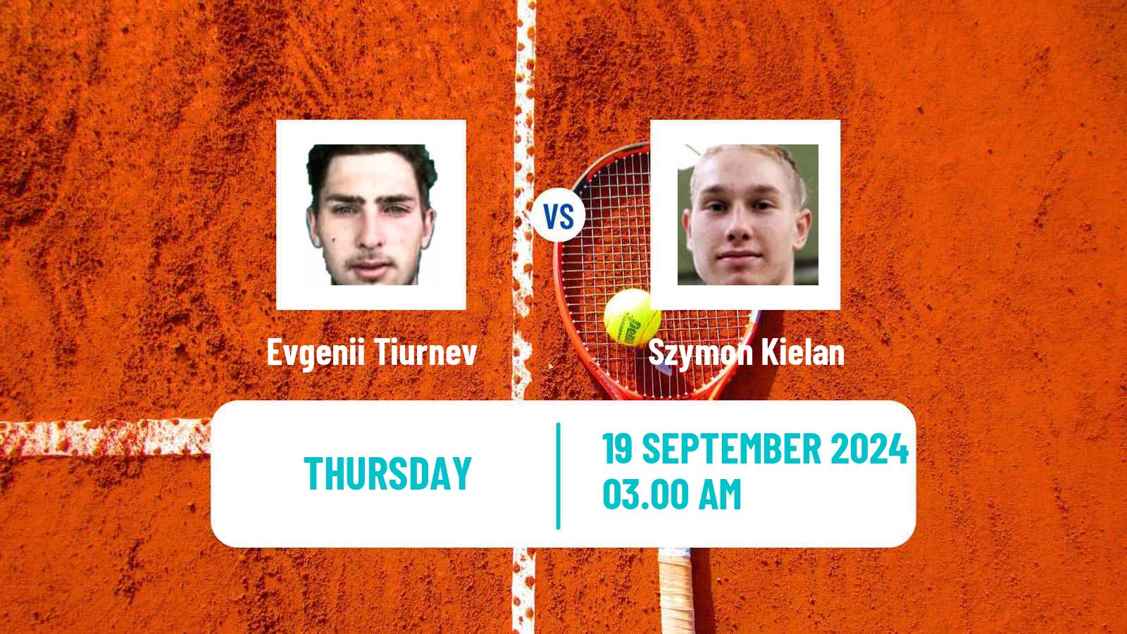 Tennis ITF M15 Sharm Elsheikh 10 Men Evgenii Tiurnev - Szymon Kielan