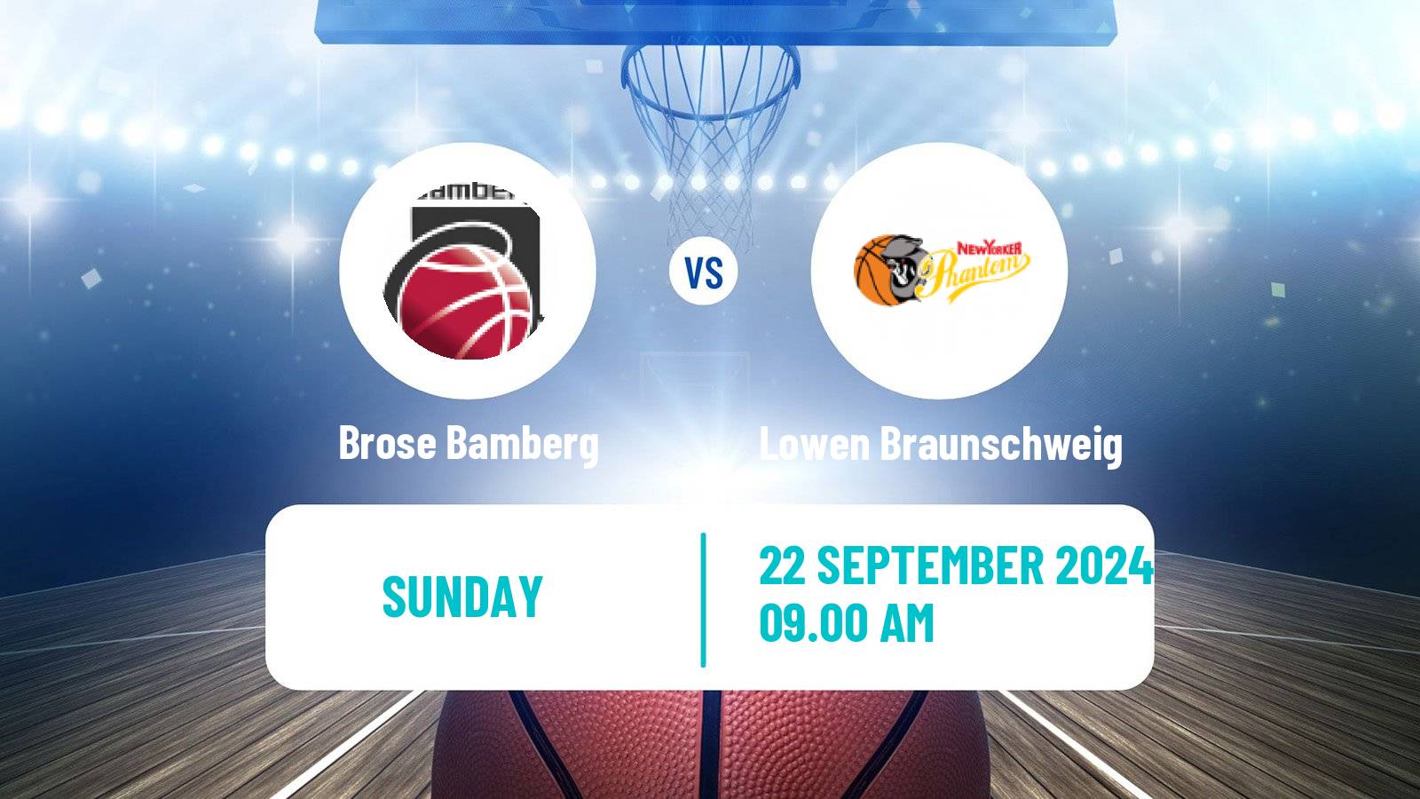 Basketball German BBL Brose Bamberg - Lowen Braunschweig