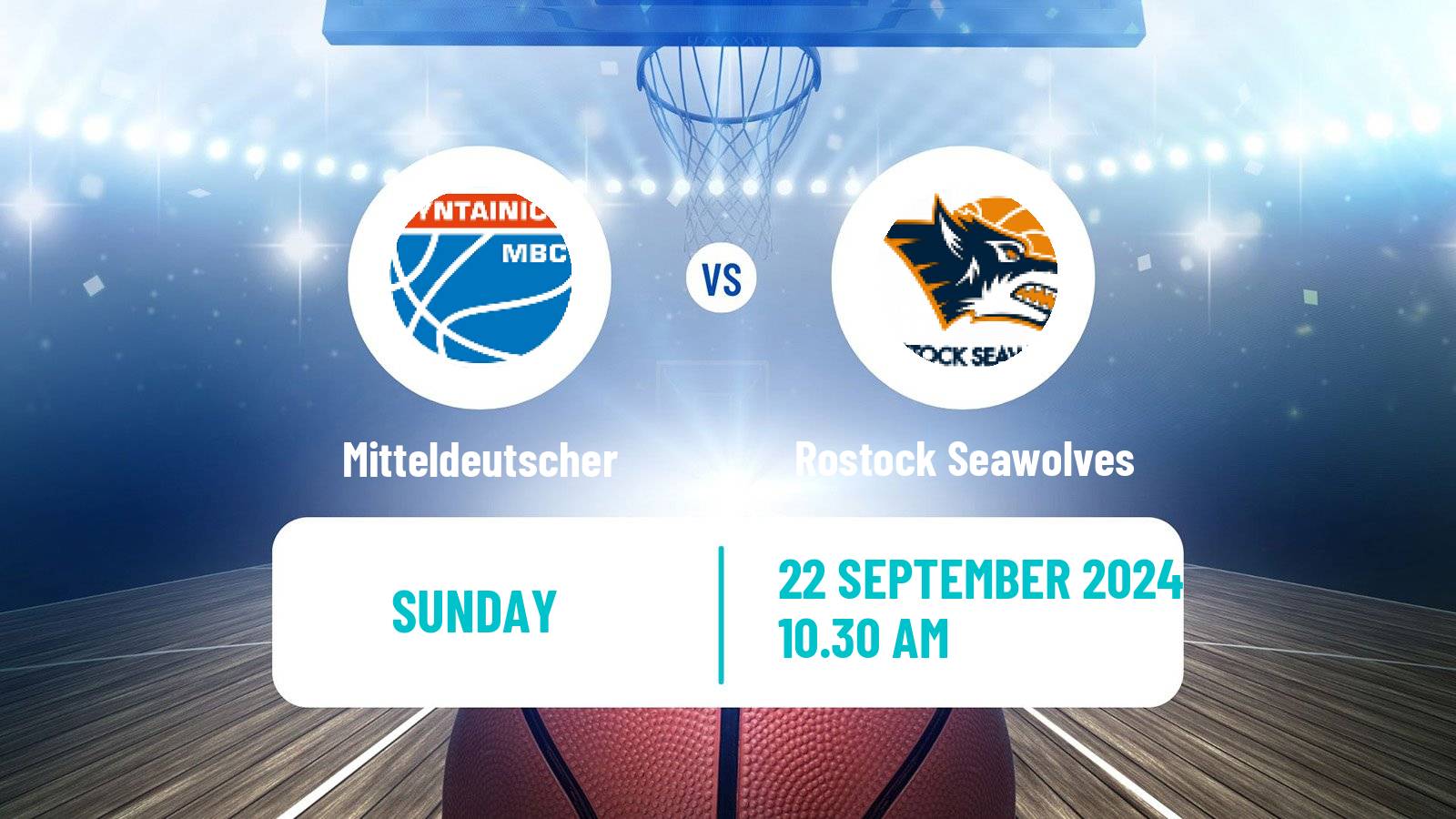 Basketball German BBL Mitteldeutscher - Rostock Seawolves