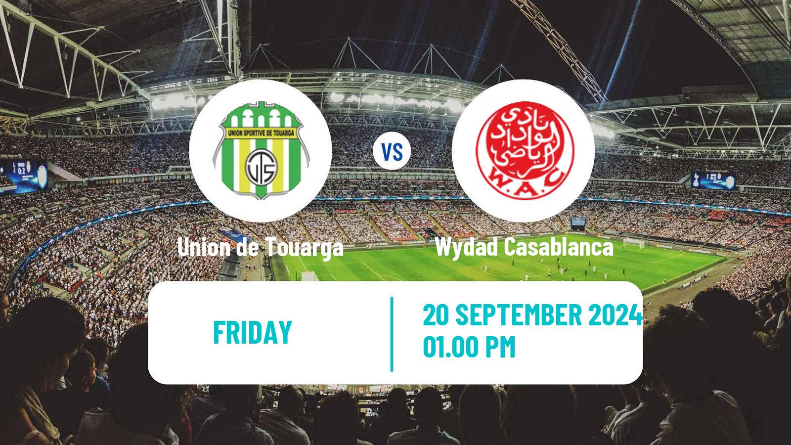 Soccer Moroccan Botola Union de Touarga - Wydad Casablanca