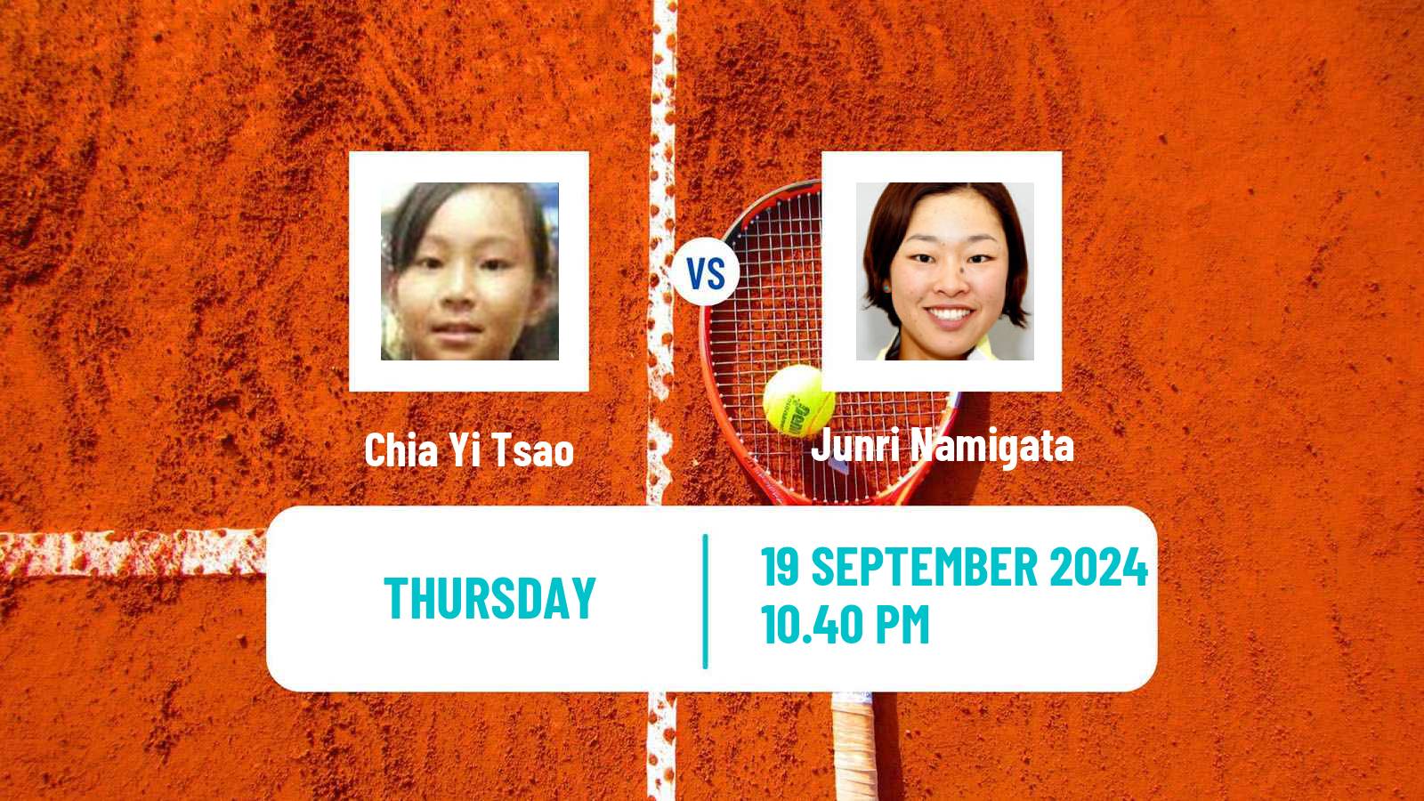 Tennis ITF W35 Kyoto Women Chia Yi Tsao - Junri Namigata