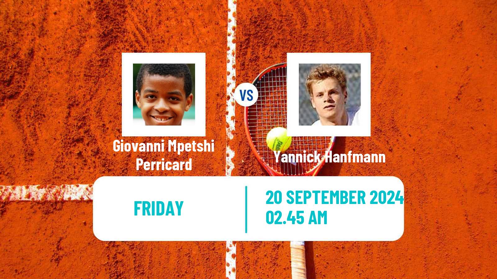 Tennis ATP Chengdu Giovanni Mpetshi Perricard - Yannick Hanfmann