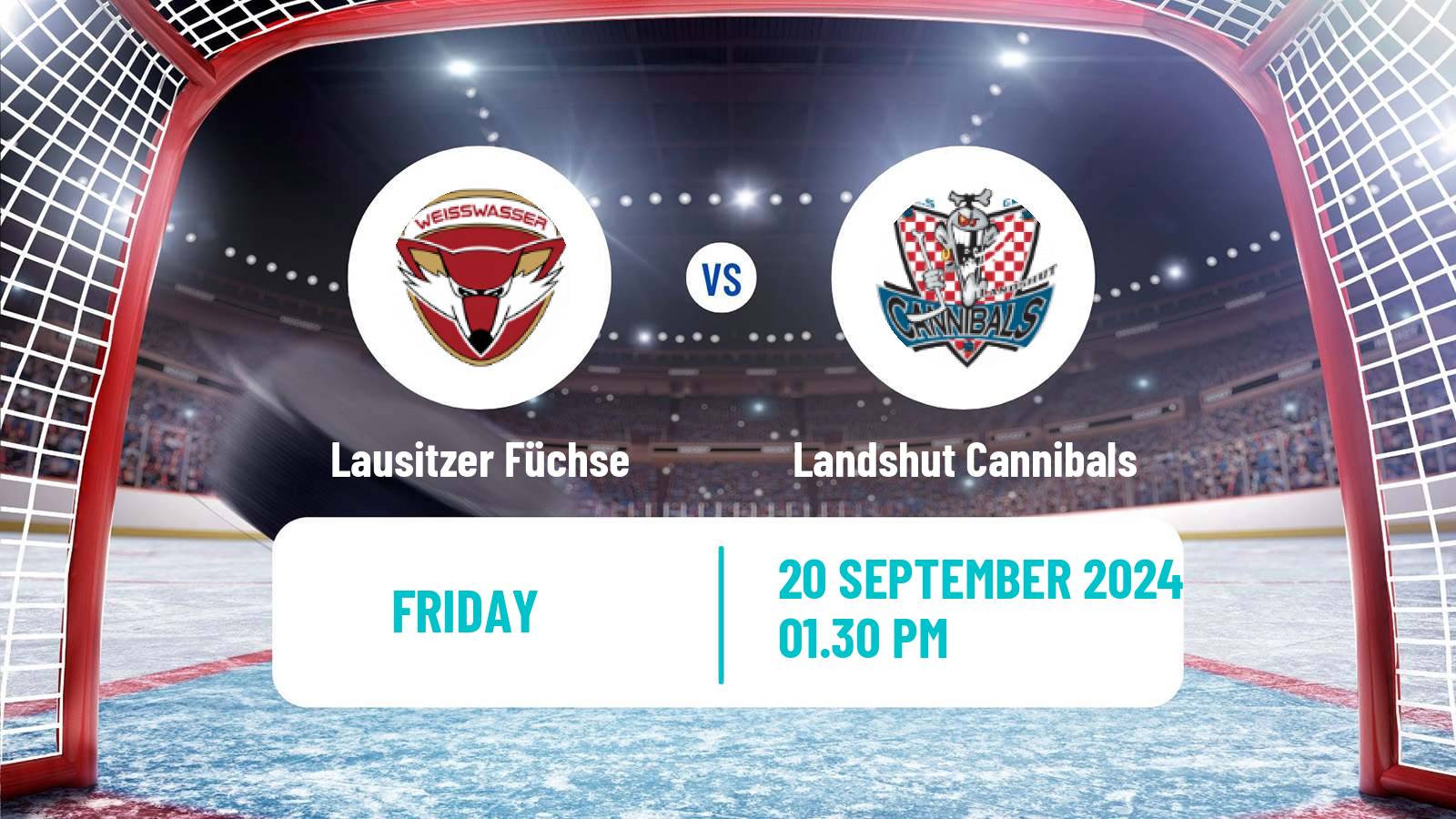 Hockey German DEL2 Lausitzer Füchse - Landshut Cannibals