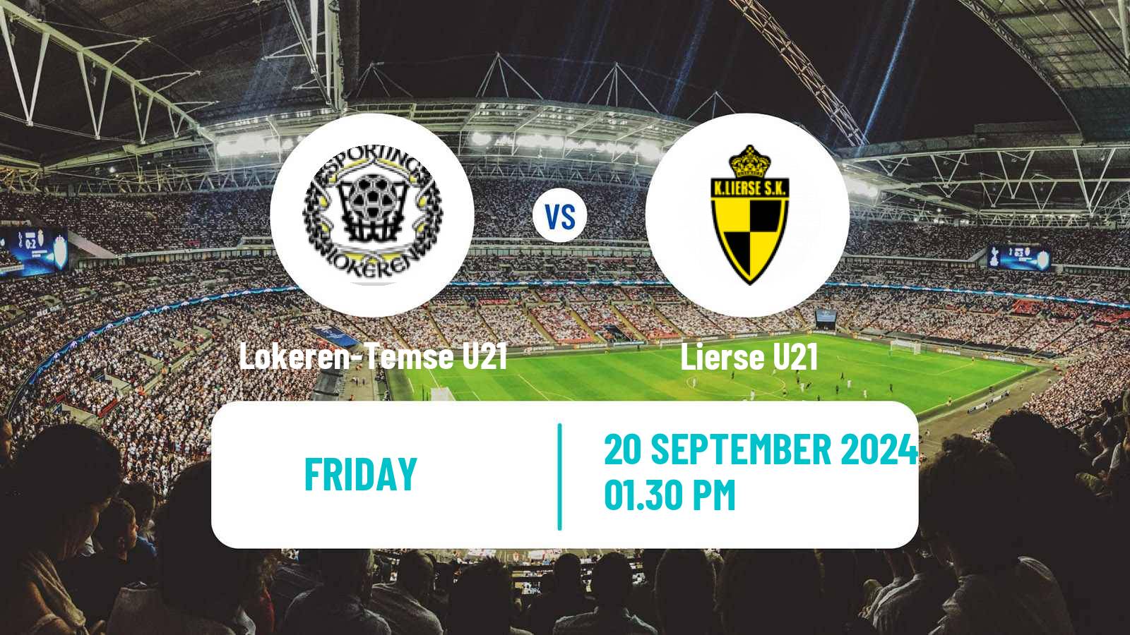 Soccer Belgian Pro League U21 Lokeren-Temse U21 - Lierse U21