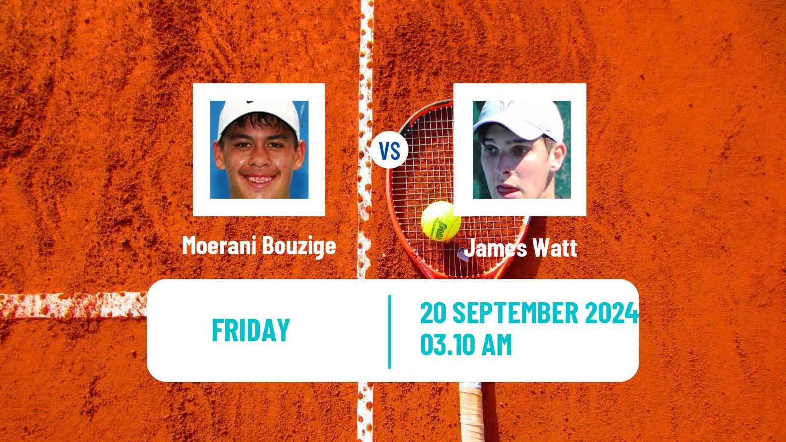 Tennis ITF M25 Darwin 2 Men Moerani Bouzige - James Watt