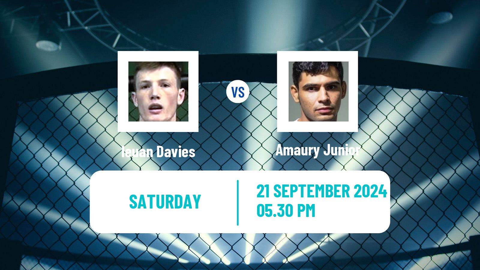 MMA Lightweight Cage Warriors Men Ieuan Davies - Amaury Junior