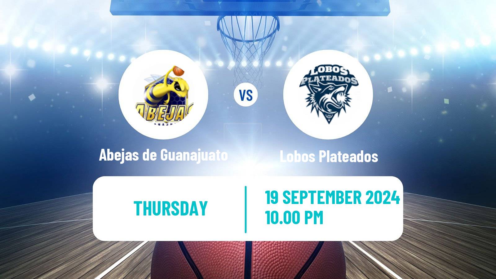 Basketball Mexican LNBP Abejas de Guanajuato - Lobos Plateados