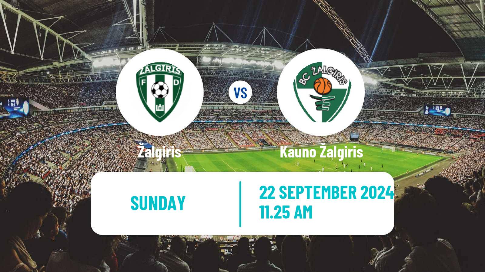 Soccer Lithuanian A Lyga Žalgiris - Kauno Žalgiris