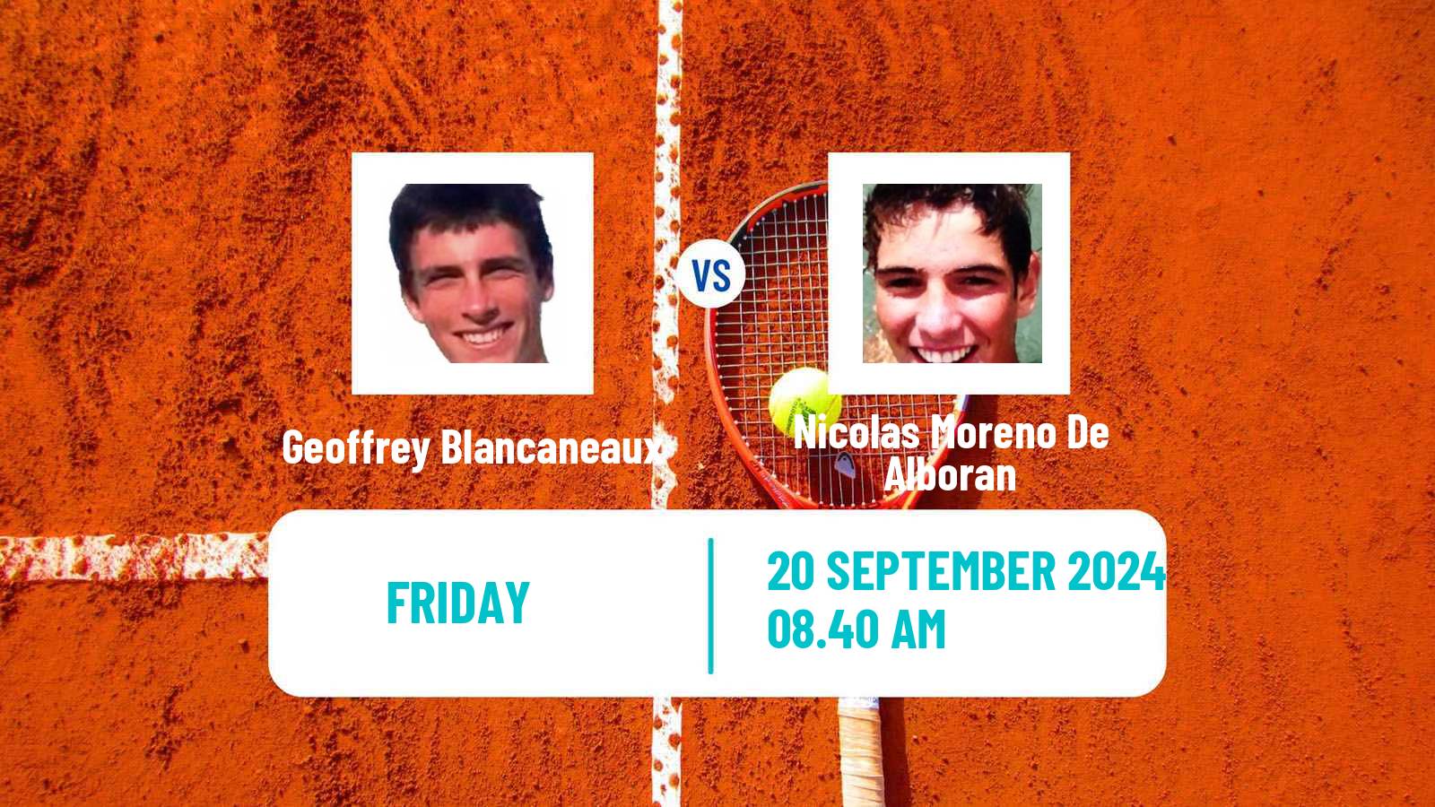 Tennis Bad Waltersdorf Challenger Men Geoffrey Blancaneaux - Nicolas Moreno De Alboran