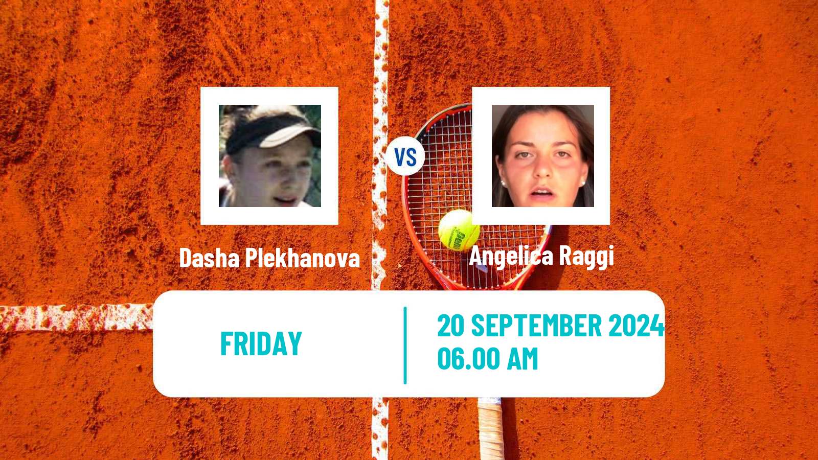 Tennis ITF W15 Monastir 36 Women Dasha Plekhanova - Angelica Raggi