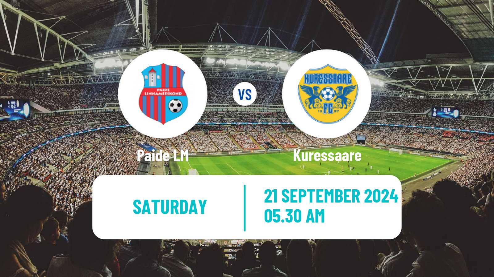 Soccer Estonian Meistriliiga Paide LM - Kuressaare