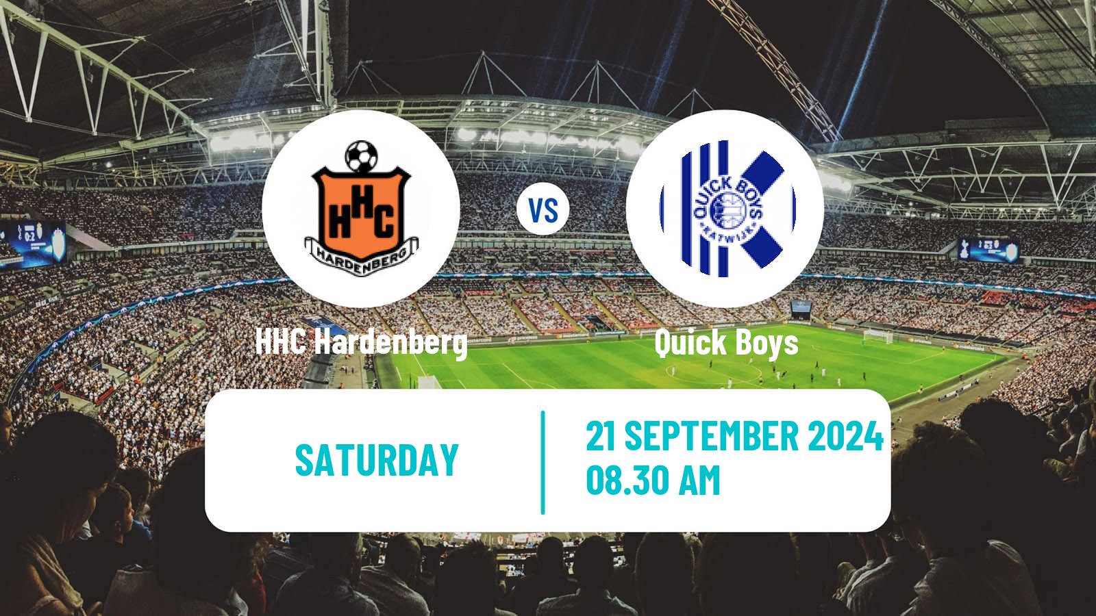 Soccer Dutch Tweede Divisie HHC Hardenberg - Quick Boys