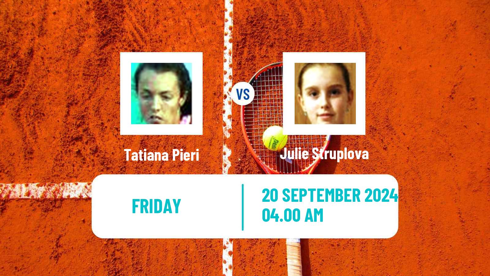 Tennis ITF W35 Santa Margherita Di Pula 7 Women Tatiana Pieri - Julie Struplova