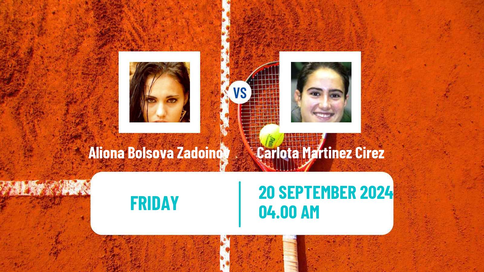 Tennis ITF W35 Santa Margherita Di Pula 7 Women Aliona Bolsova Zadoinov - Carlota Martinez Cirez