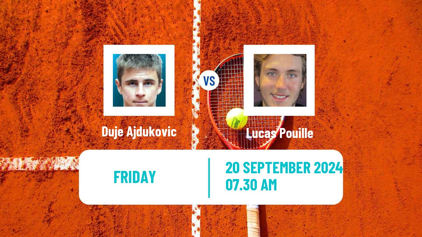 Tennis St Tropez Challenger Men Duje Ajdukovic - Lucas Pouille