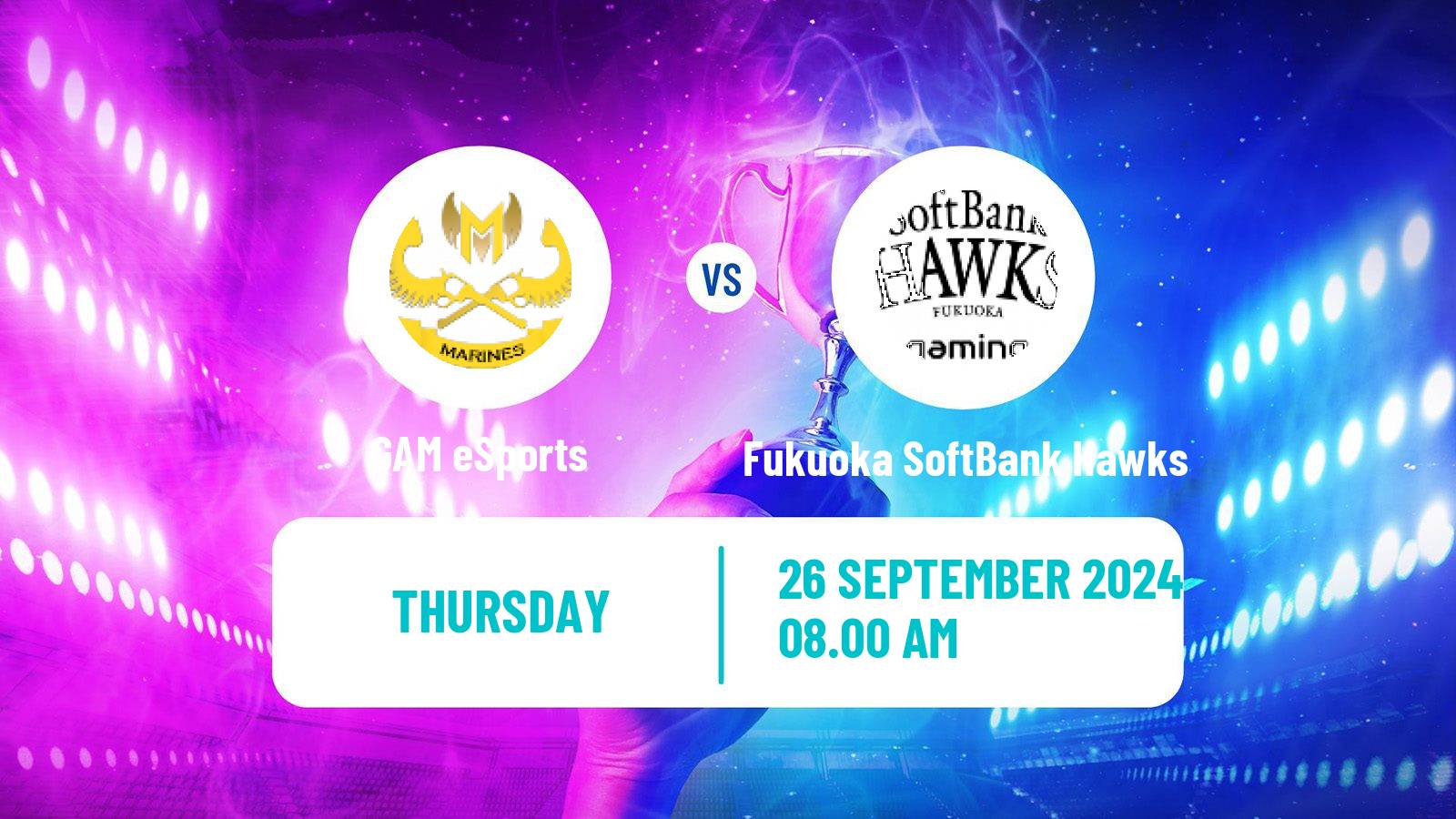 Esports League Of Legends World Championship GAM eSports - Fukuoka SoftBank Hawks