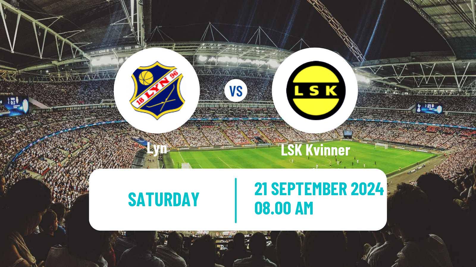 Soccer Norwegian Toppserien Women Lyn - LSK Kvinner