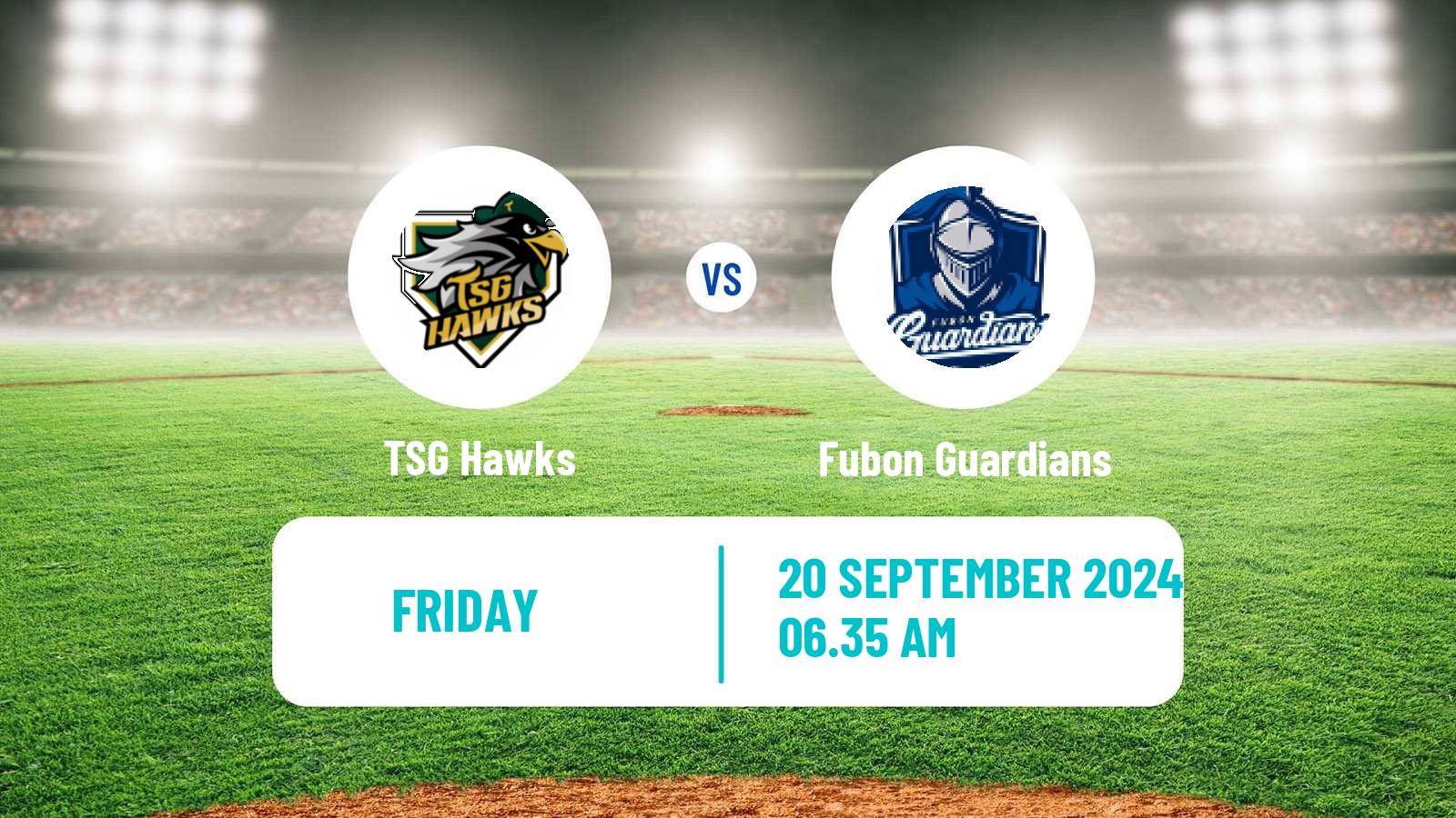 Baseball Taiwan CPBL TSG Hawks - Fubon Guardians