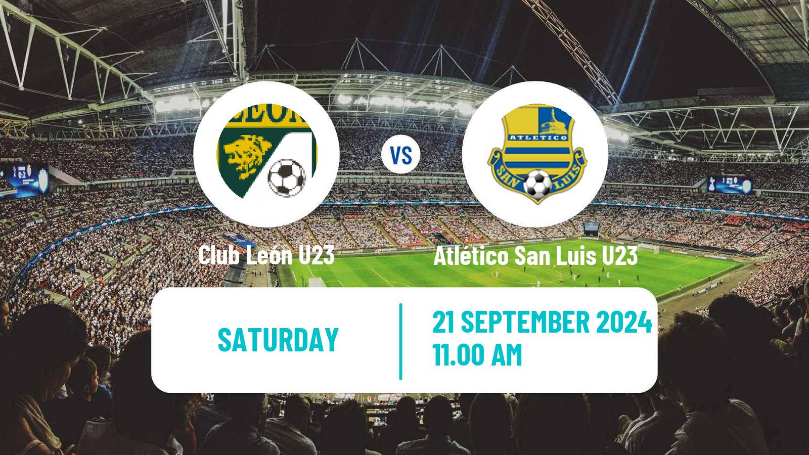 Soccer Mexican Liga MX U23 Club León U23 - Atlético San Luis U23