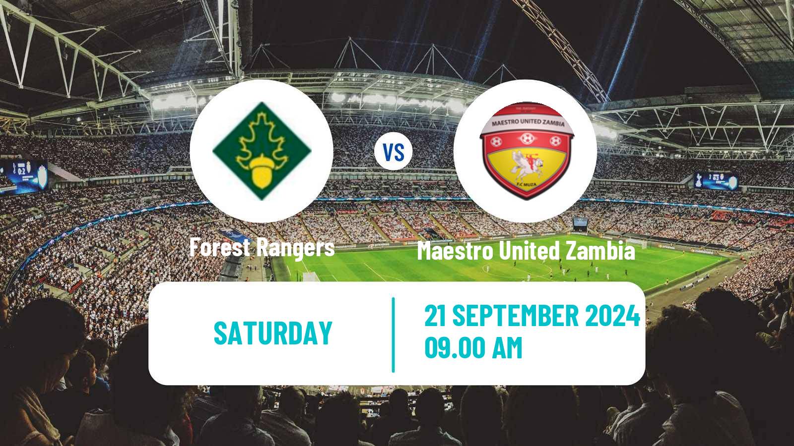 Soccer Zambian Premier League Forest Rangers - Maestro United Zambia