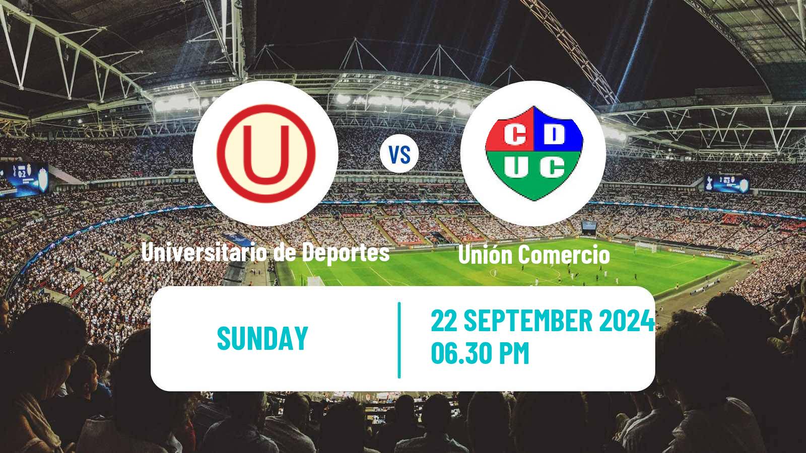 Soccer Peruvian Liga 1 Universitario de Deportes - Unión Comercio