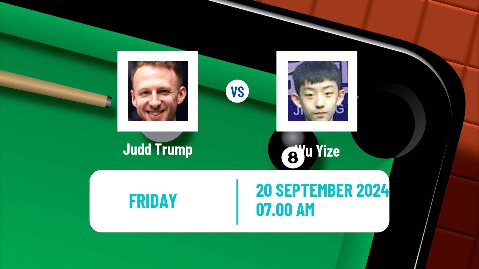 Snooker English Open Judd Trump - Wu Yize