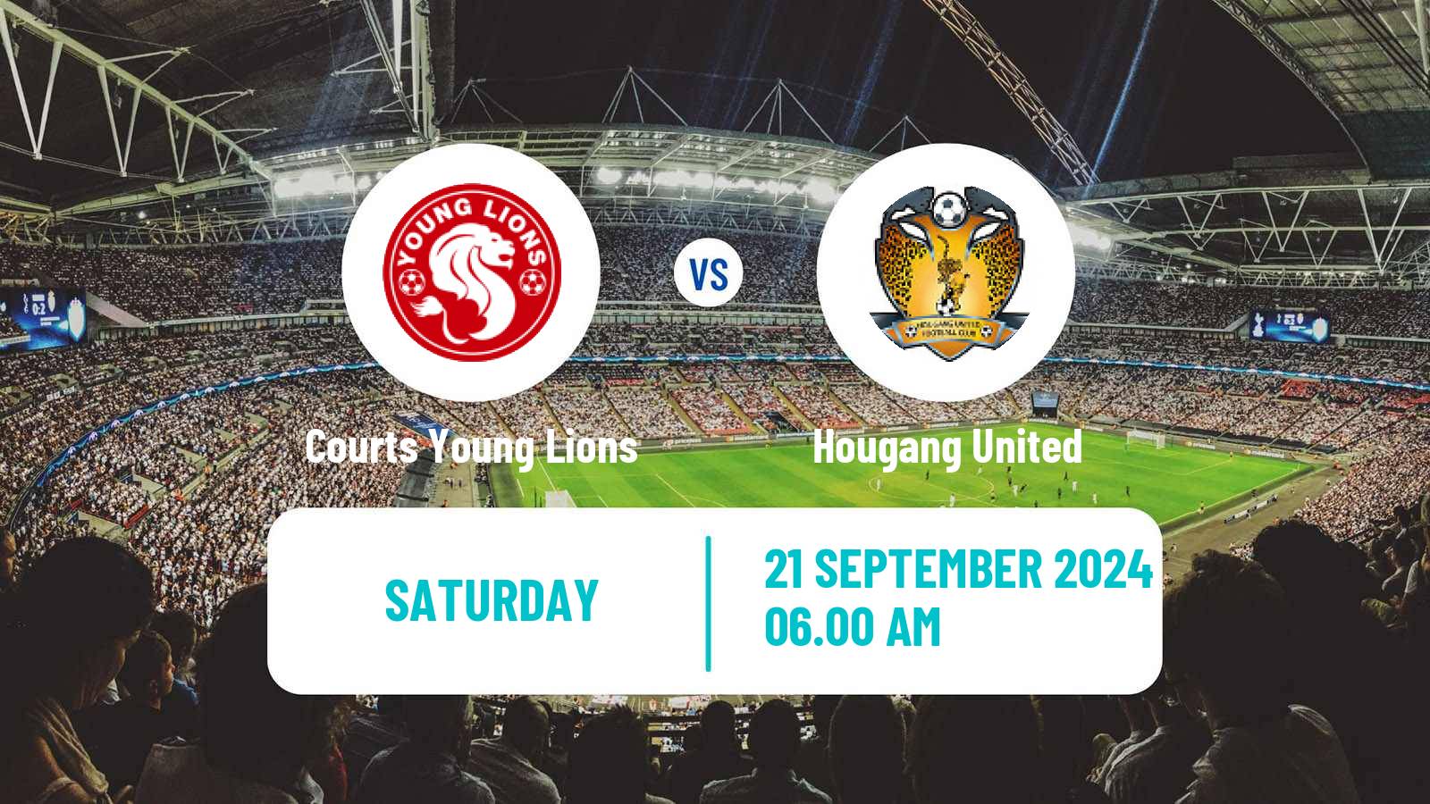 Soccer Singapore Premier League Courts Young Lions - Hougang United