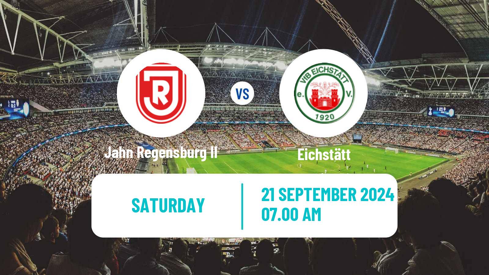 Soccer German Oberliga Bayern Nord Jahn Regensburg II - Eichstätt