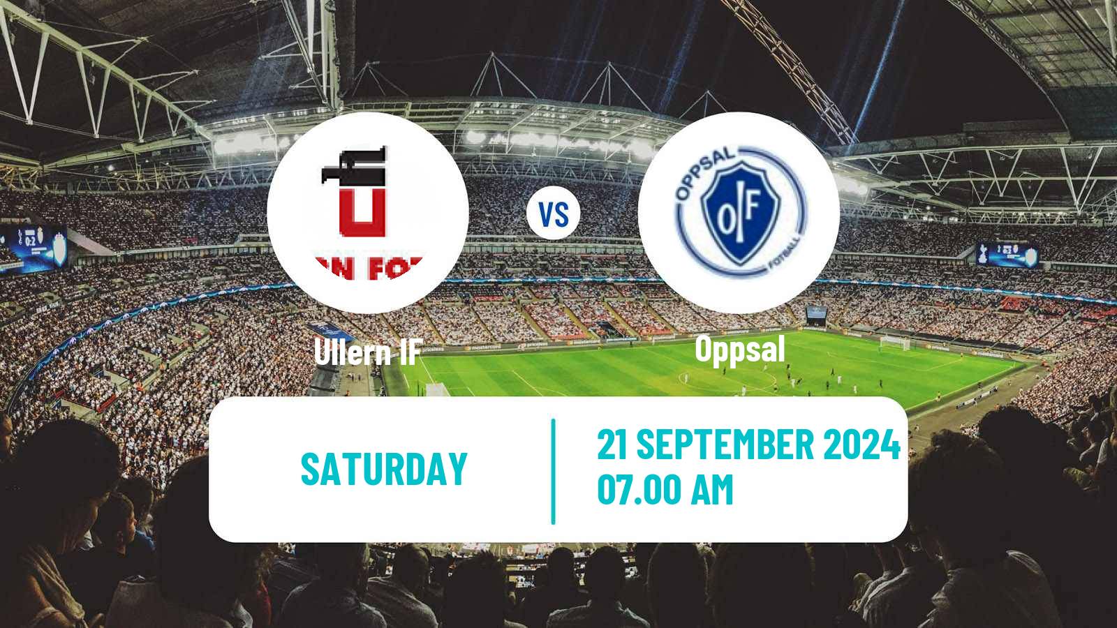 Soccer Norwegian Division 3 - Group 3 Ullern - Oppsal