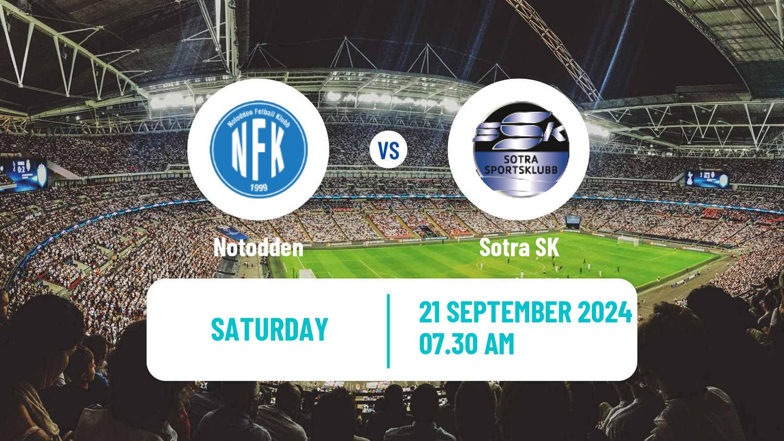 Soccer Norwegian Division 2 - Group 1 Notodden - Sotra