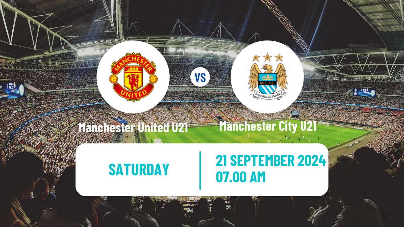 Soccer English Premier League 2 Manchester United U21 - Manchester City U21