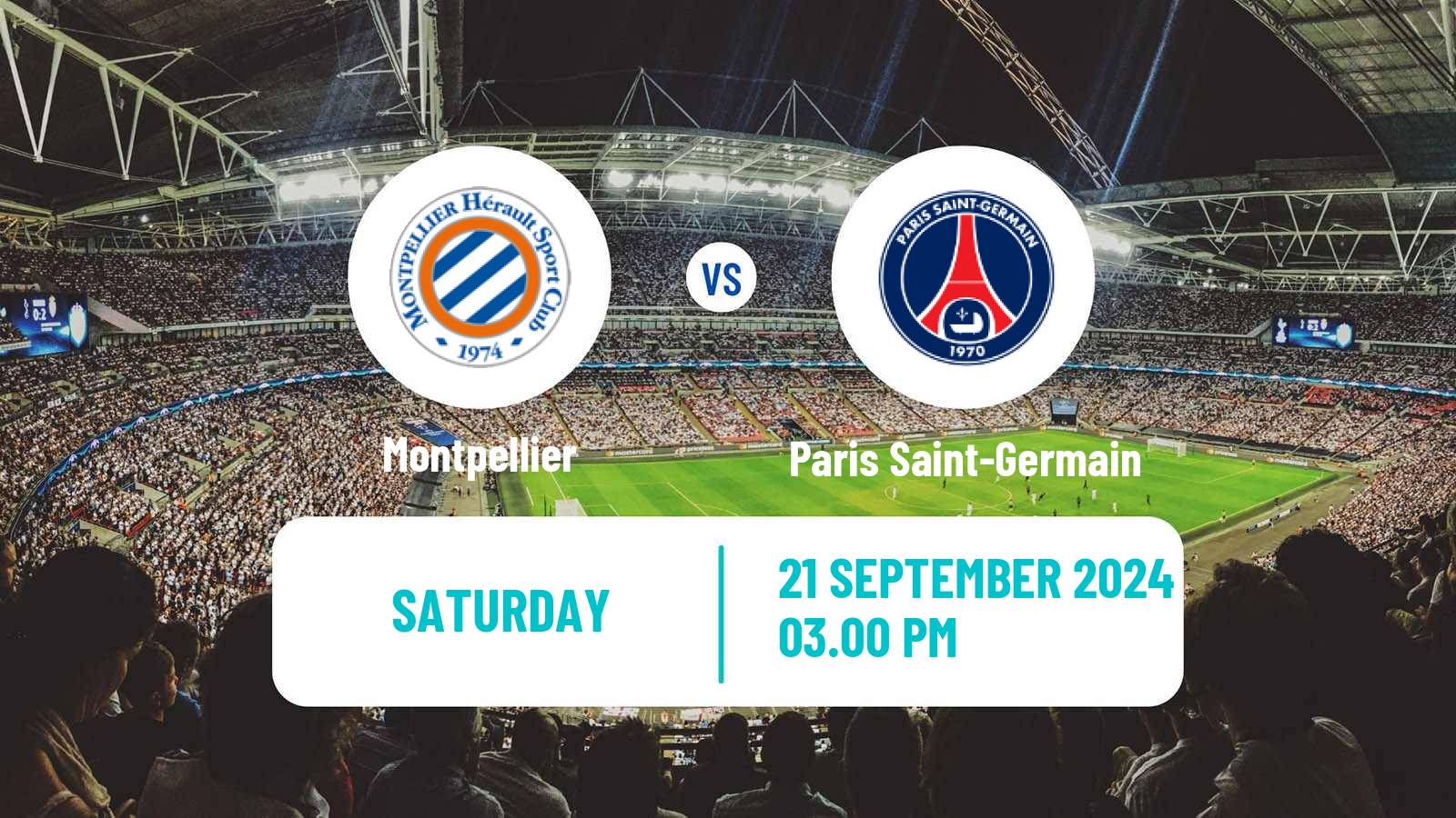 Soccer French Division 1 Women Montpellier - Paris Saint-Germain