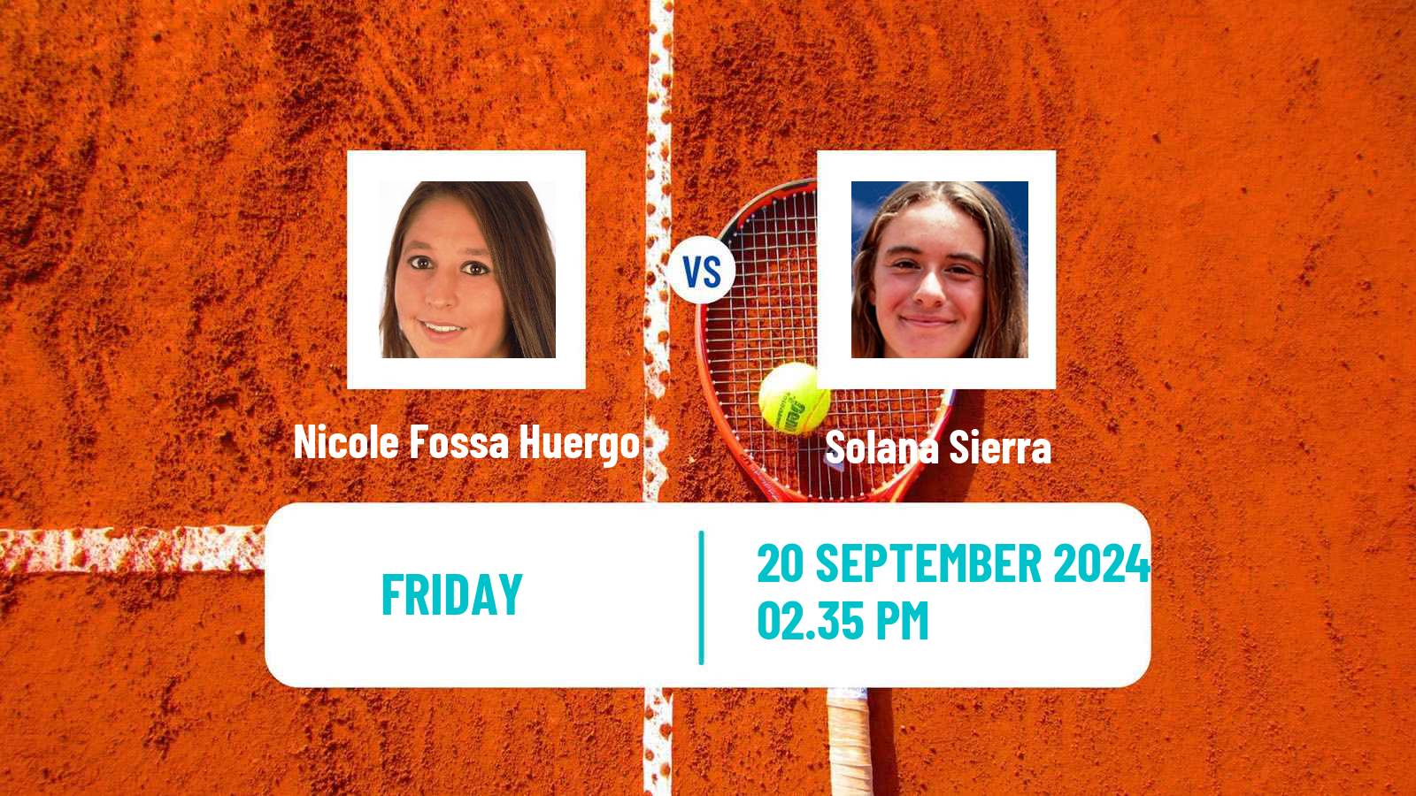 Tennis ITF W50 San Miguel De Tucuman Women Nicole Fossa Huergo - Solana Sierra