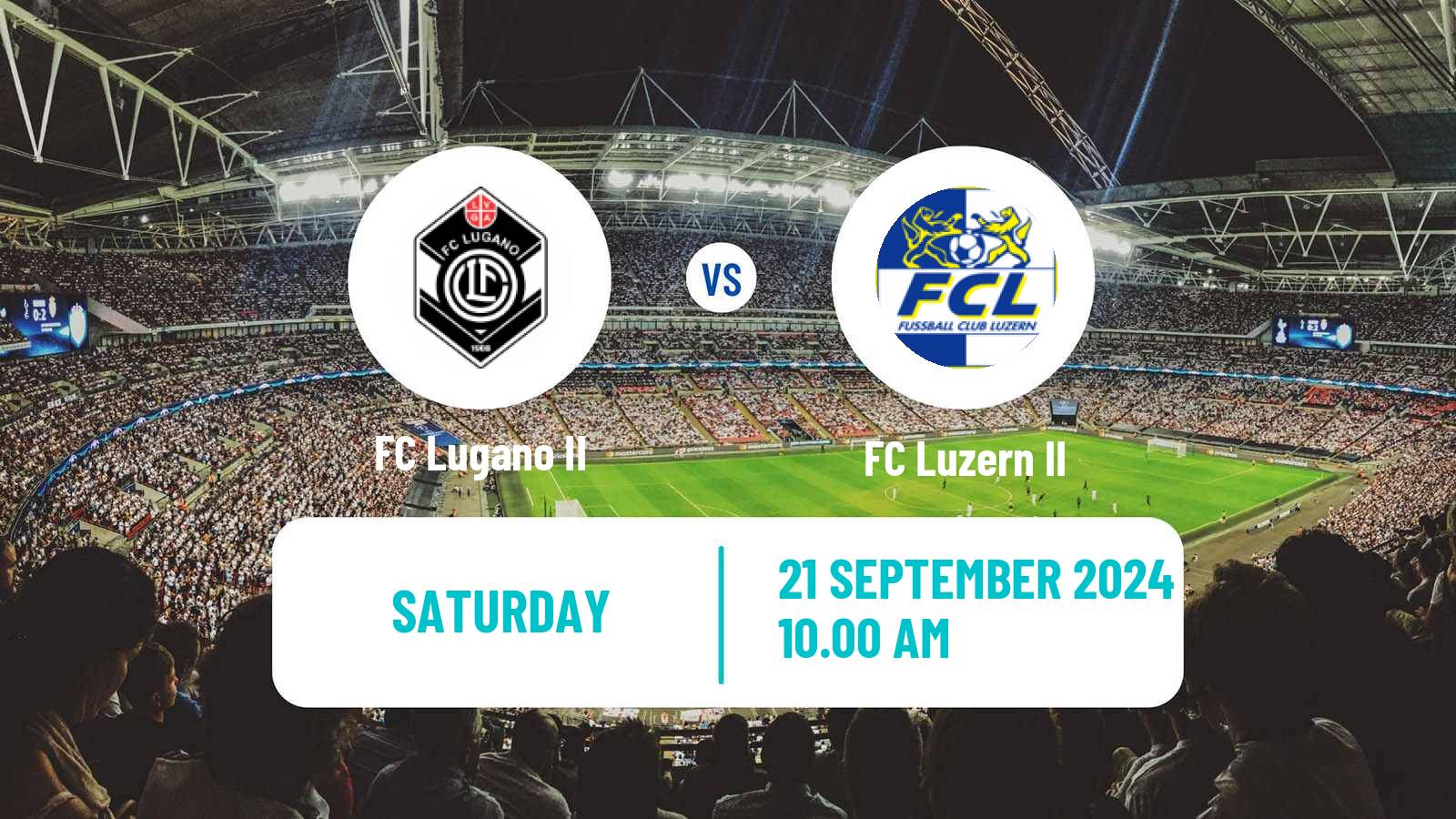 Soccer Swiss Promotion League Lugano II - Luzern II