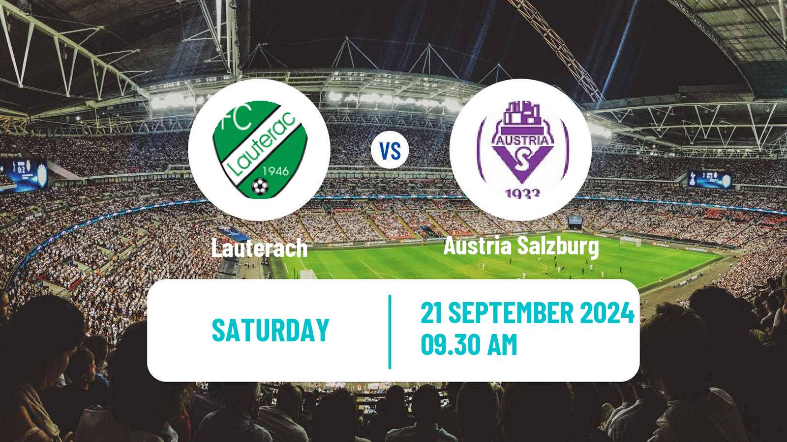 Soccer Austrian Regionalliga West Lauterach - Austria Salzburg