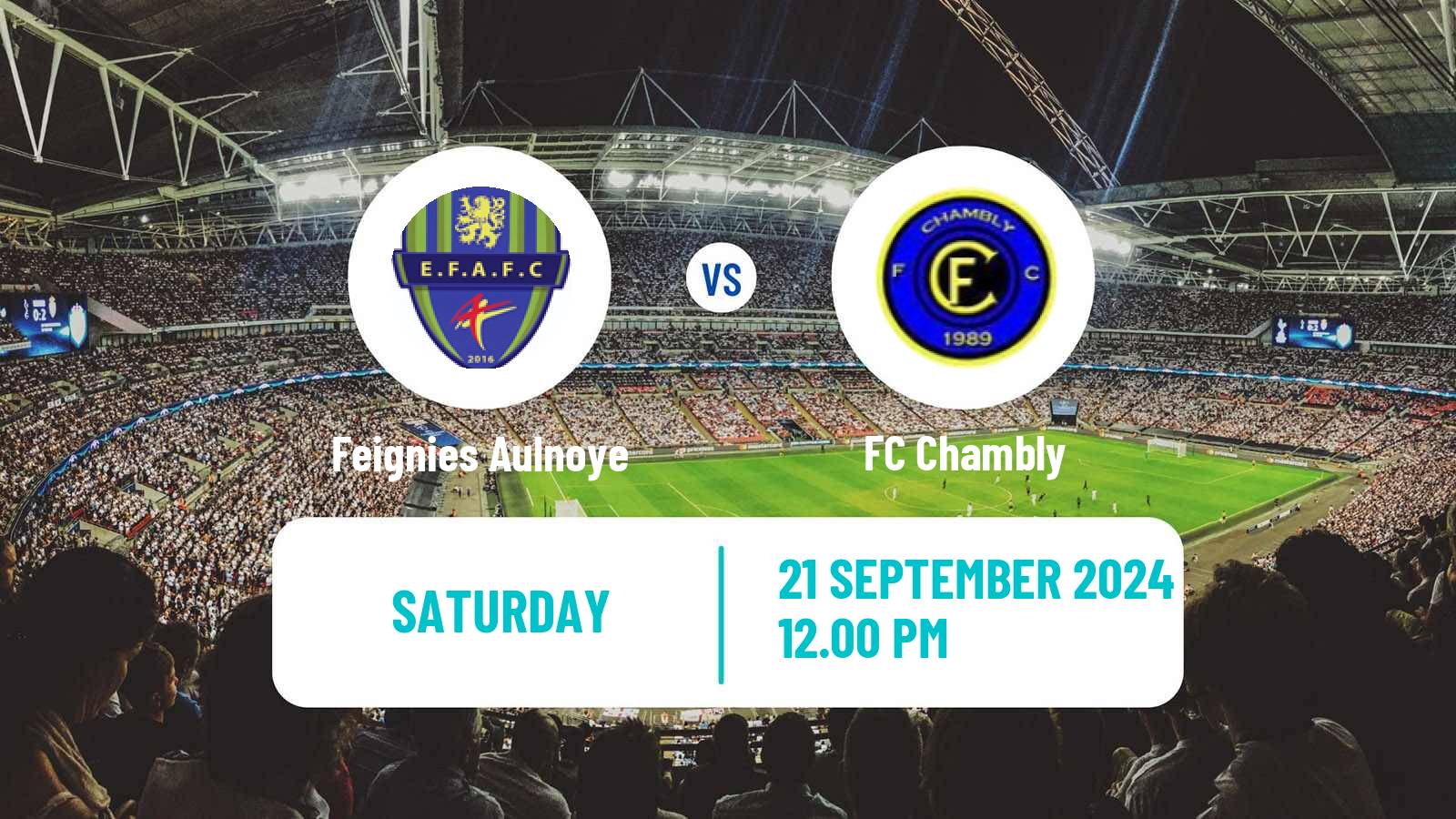 Soccer French National 2 - Group C Feignies Aulnoye - Chambly