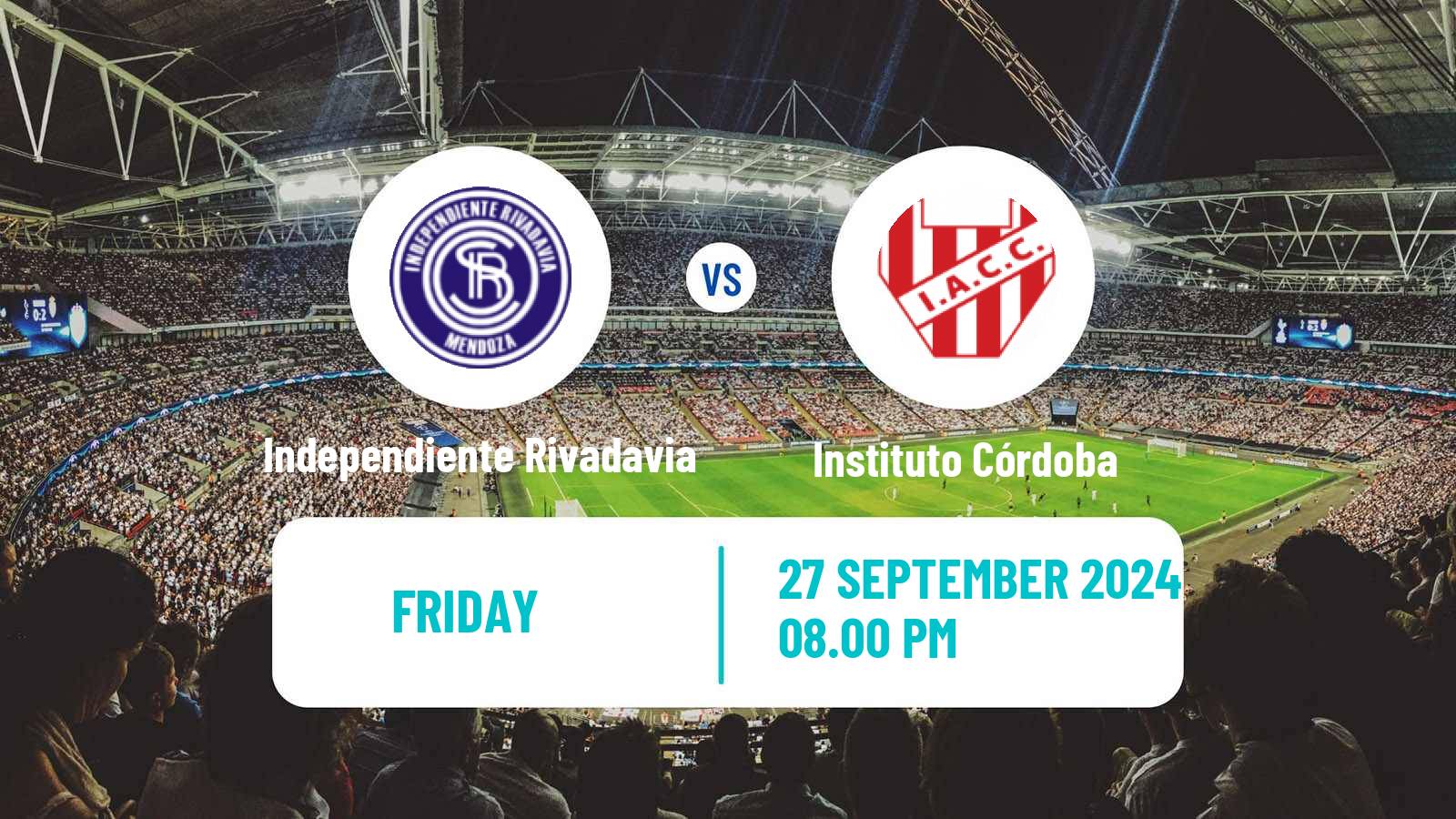 Soccer Argentinian Liga Profesional Independiente Rivadavia - Instituto Córdoba