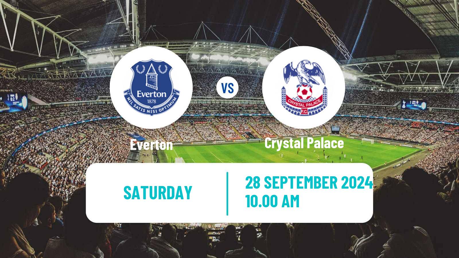 Soccer English Premier League Everton - Crystal Palace