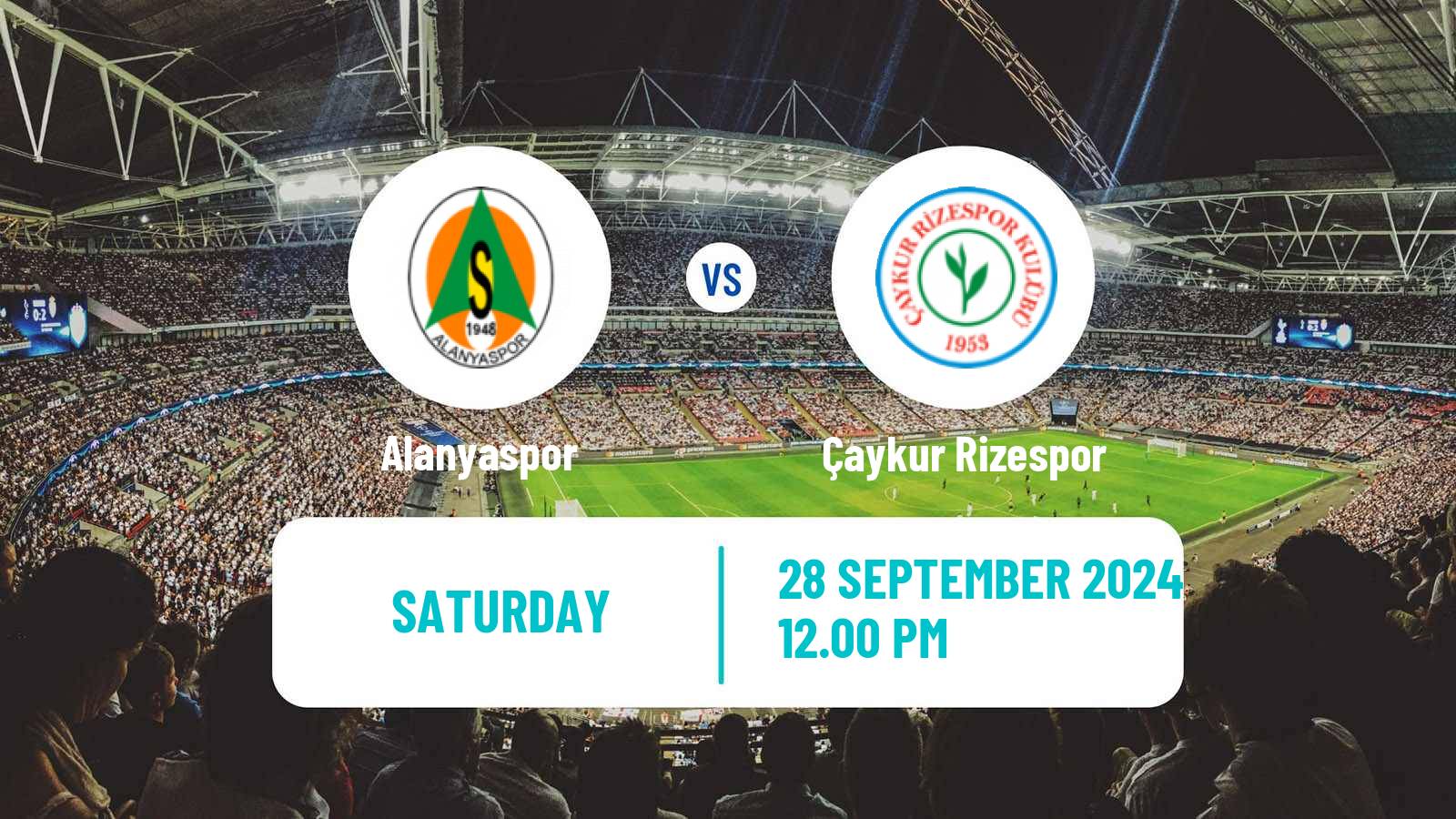 Soccer Turkish Super League Alanyaspor - Çaykur Rizespor